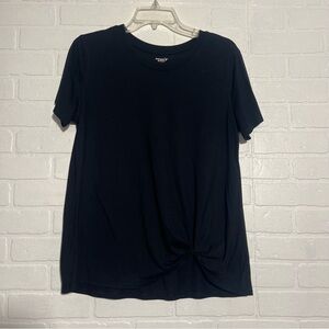 Old Navy Active Womens Workout Shirt Black Short Sleeve Athletic Top Large